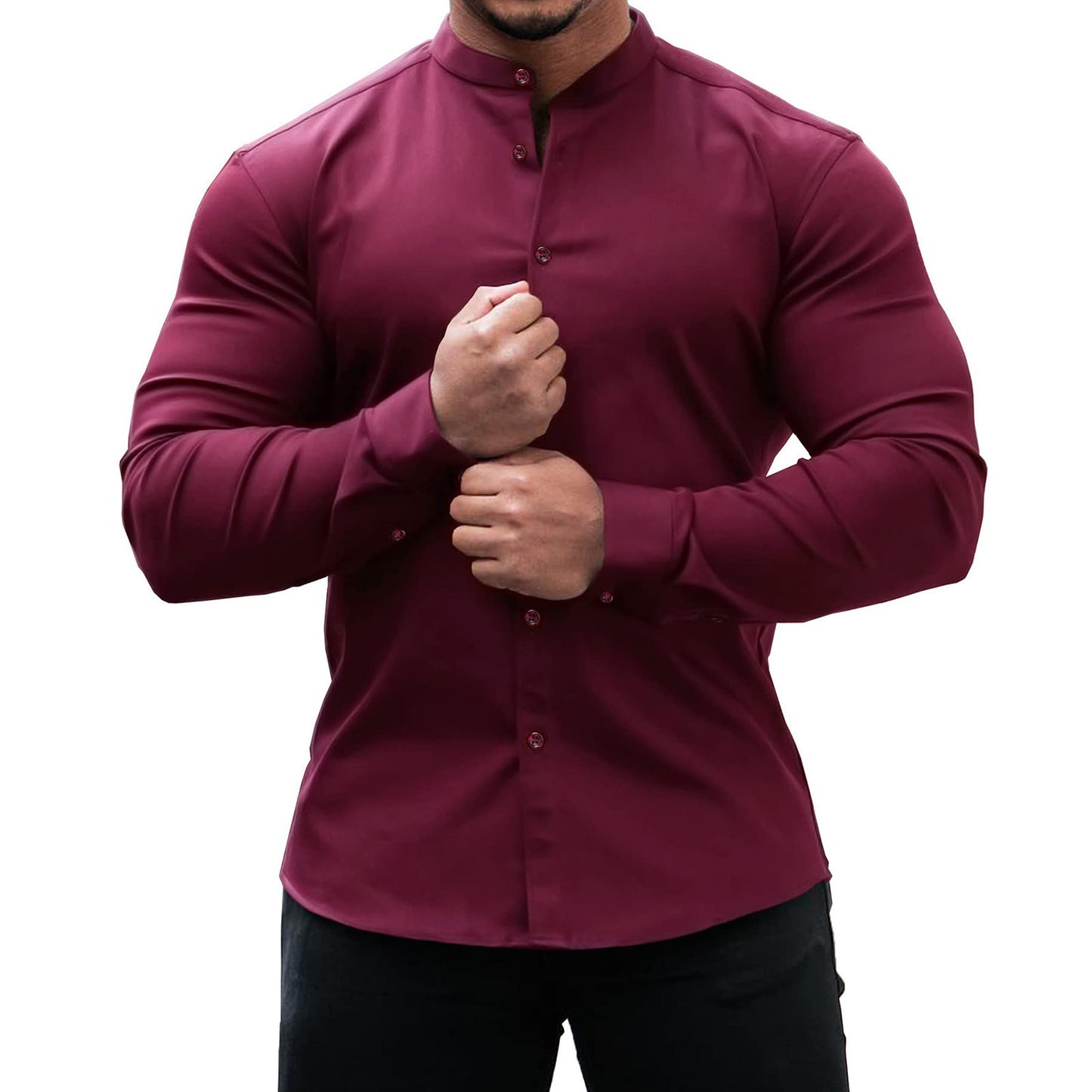 Long Sleeve Shirt slim men's clothing