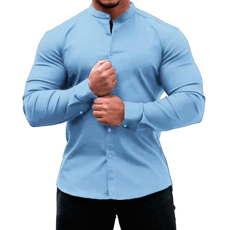 Long Sleeve Shirt slim men's clothing