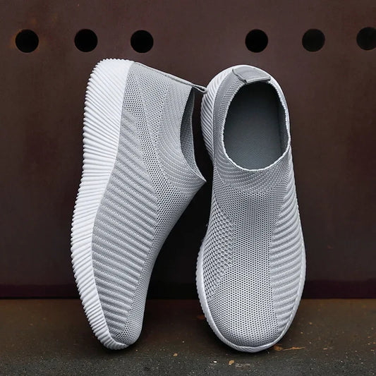 High Quality Women Sneakers Slip on Flats Shoes Walking Flat