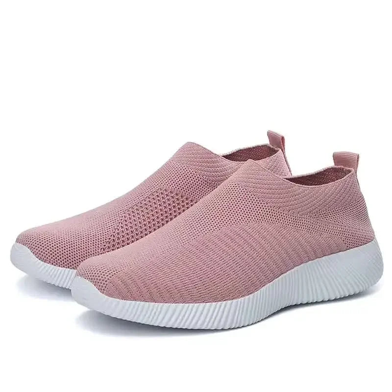 High Quality Women Sneakers Slip on Flats Shoes Walking Flat