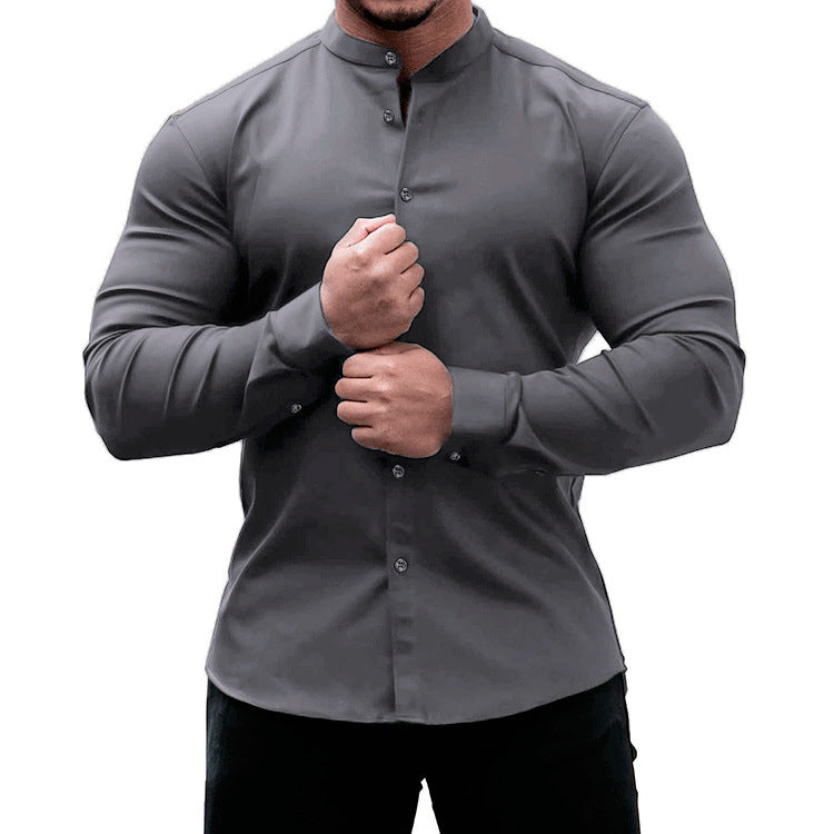 Long Sleeve Shirt slim men's clothing